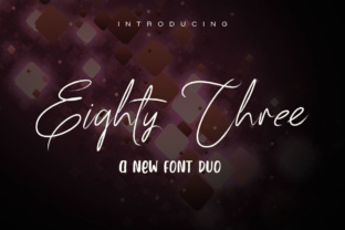 83 Script: A Stylish Font for Editorial Design
