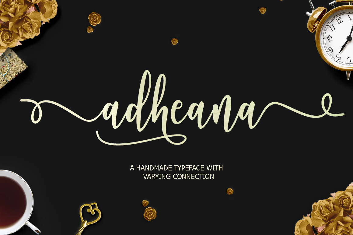 Adheana: A Handwritten Font for Creative Makers