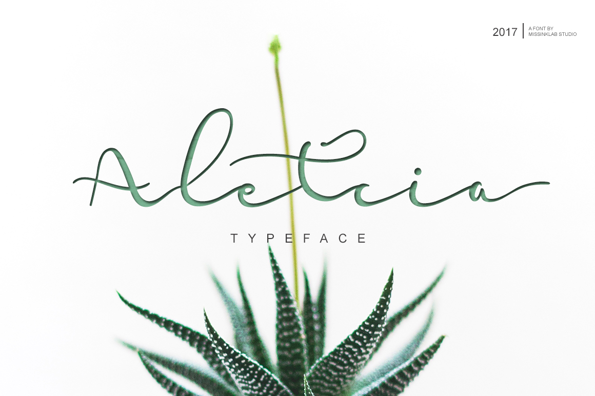 Aletcia: A Modern Script Font for Creative Projects