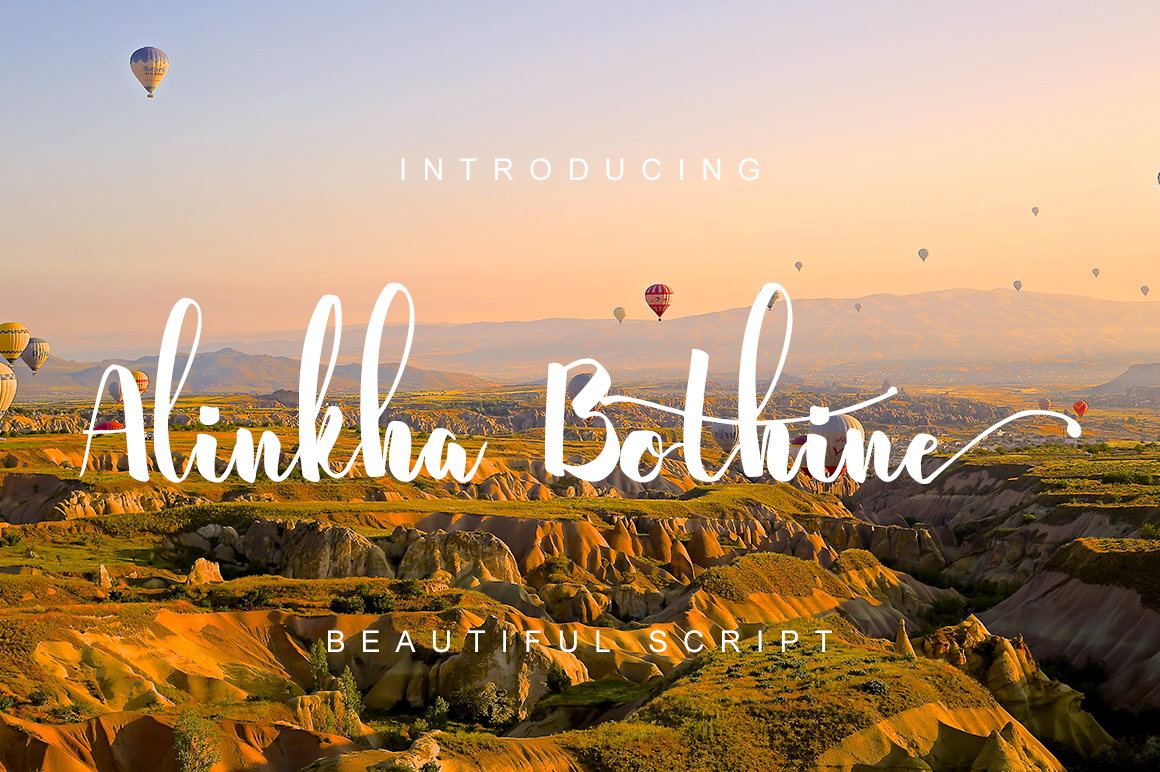 Alinkha Bothine: A Handmade Script Font