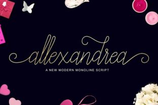 Allexandrea: A Bouncy Script Font for Editorial Design