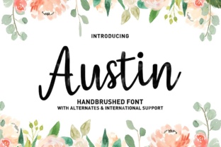 Austin: A Trendy Script Font for Crafters