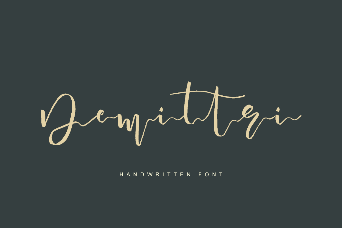 Demittri: A Modern Script Font