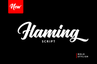 Flaming Script: A Bold Handwritten Font