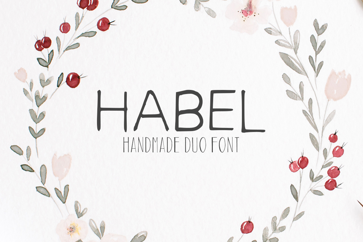 Habel: A Handmade Font for Creative Branding