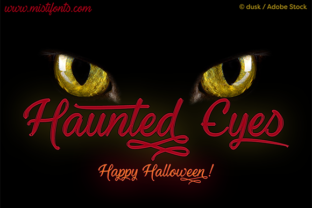 Haunted Eyes: A Spooky Typeface for Creative Projects