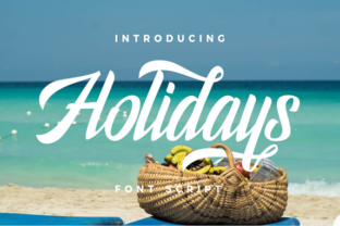 Holidays Typeface: A Hand-Painted Script Font for Crafters & Sellers