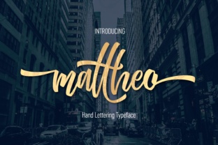Mattheo: A Bold Hand Lettered Font