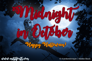 Midnight in October Font