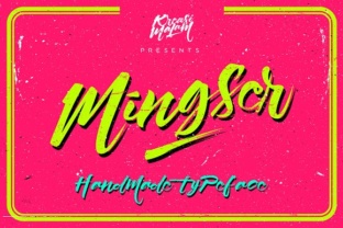 Mingser: A Fun Handmade Calligraphy Font