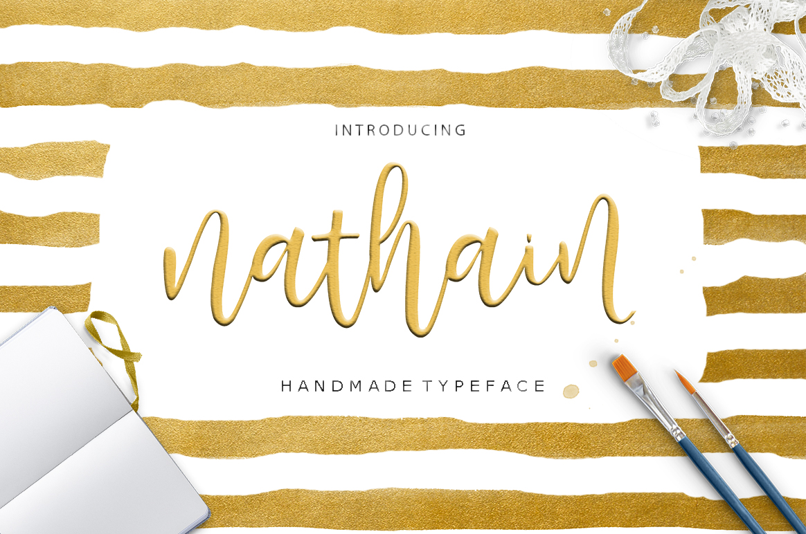 Nathain: A Handwritten Font for Creative Projects