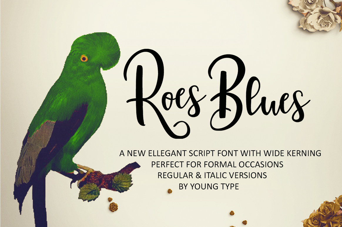 Roes Blues: A Script Font That Makes Your Brand Feel Human