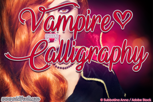 Vampire Calligraphy Font for Creative Projects