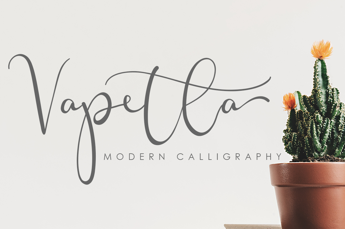 Vapetla: A Stylish Script Font for Crafters